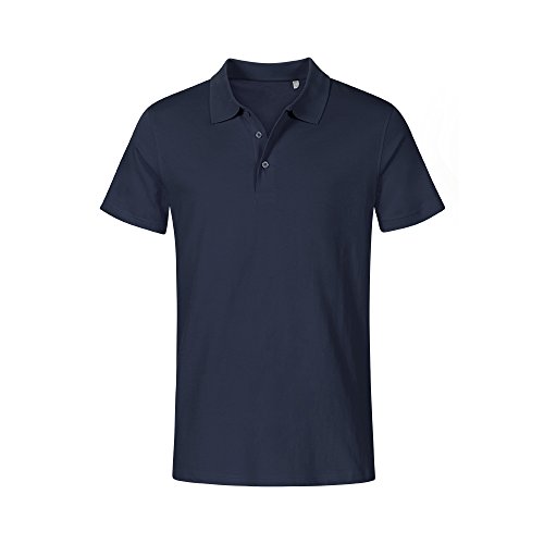 Jersey Poloshirt Plus Size Herren, Marineblau, 5XL
