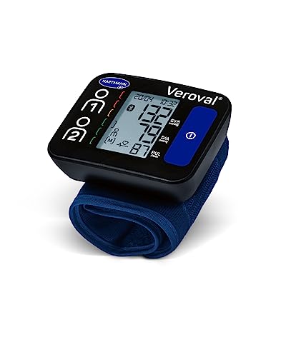 Veroval compact + Handgelenk-Blutdruckmessgerät BPW 26, einfache Handhabung, erkennt Vorhofflimmern (AFib), 3-fach Messung, Datenübertragung auf App, Bluetooth