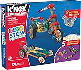 K'NEX 34388 - STEM Explorations Building Set Vehicles, Baukasten Fahrzeuge mit 131 Teilen und 2 Motoren, Konstruktionsset für 5 Modelle, Bau- und Konstruktionsspielzeug Set für Kinder ab 8+ Jahre