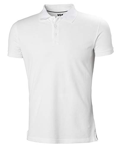 Helly Hansen Herren Crew Polo T-Shirt, Weiß (White 34004-001), Large (Herstellergröße: L)