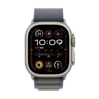 Apple Watch Ultra 2 (GPS + Cellular) 49mm Titaniumgehäuse, Alpine Loop blau, ...