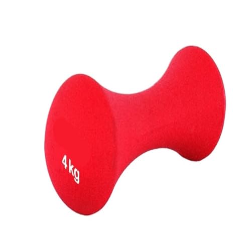 Hantel Olympische, Kunststoffbeschichtete Knochenhanteln For Mädchen, Kleine Asiatische Glocken, Heimfitness, Armtrainingsgeräte For Männer Dumbbell (Color : Red, Size : 3kg)