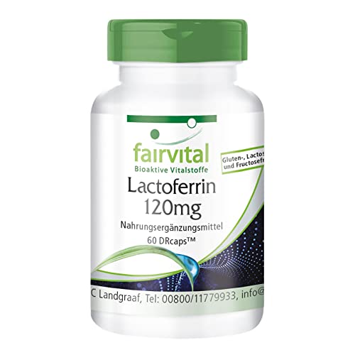 Lactoferrin 120 mg - 60 Kapseln - magensaftresistent, in zeitverzögerten DRcaps | Fairvital