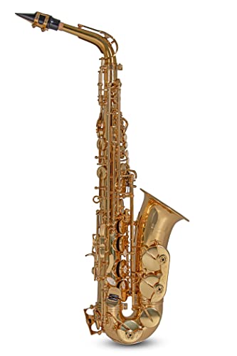 Roy Benson Eb-Alt Saxophon MOD.AS-302 Messing Korpus lack., inkl. leichtem Rechtecketui