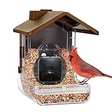 Wasserstein Vogelhaus-Kamera-Gehäuse kompatibel mit Blink, Wyze und Ring-Kamera - Vogelfutterstation für Vogelbeobachtung mit Ihrer Sicherheitskamera - (Kamera Nicht enthalten)