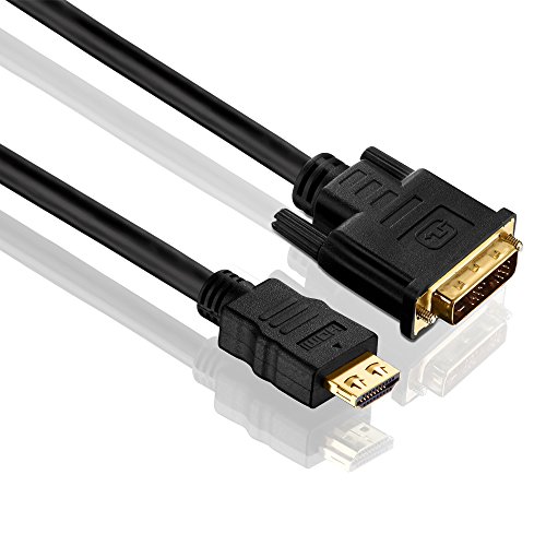 PureLink PI3000-100 HDMI auf Single Link DVI Verbindungskabel (2K FullHD (1080p), Ethernet), HDMI-A Stecker auf DVI-D Stecker (18+1), zertifiziert, 10,0m, schwarz