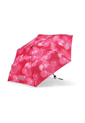 ergobag Regenschirm Schultaschenschirm für Kinder, extra leicht mit Tasche, Ø90cm KuntBärbuntes Einhorn - Pink