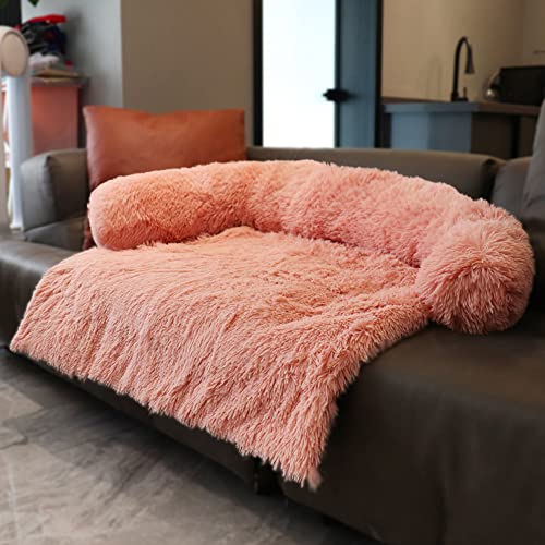 Plüsch Hundesofa Hundekörbchen Katzenkissen Flauschig,Waschbar Katzenbett Hundekissen,Hundebett XXL Hundematte Tierbett,Hundebett Couch für Sofaschutz Hund und Kofferraumschutz