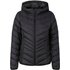 TOM TAILOR DENIM Damen Lightweight Jacke mit recyceltem Polyester, schwarz, Uni, Gr. L