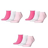 PUMA 9 Paar Sneaker Invisible Socken Gr. 35-49 Unisex für Damen Herren Füßlinge, Farbe:422 - pink lady, Socken & Strümpfe:35-38