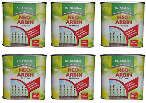 GARDOPIA Sparpaket: 6 x 500 ml Dr. Stähler Neo-Arbin Wildtierabwehr Vergrämungsmittel Duftzaun + Gardopia Zeckenzange mit Lupe