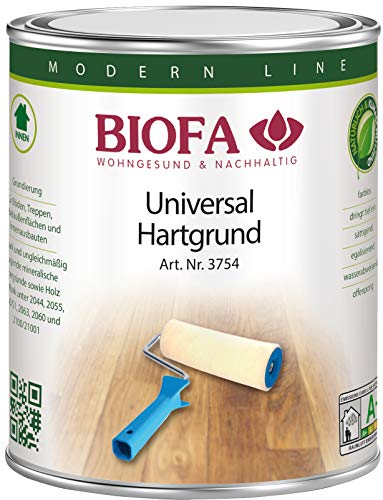 Biofa Universal Hartgrund, lösemittelhaltig - Öl Grundierung für Holz, Parkett, Kork, Fußböden, Steinfliesen (1 Liter)