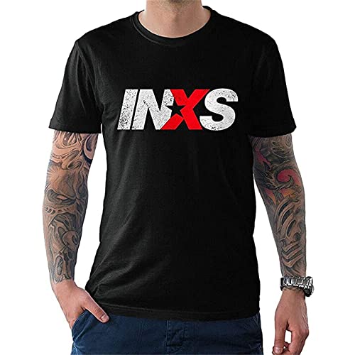 Sleeve INXS Band T-Shirt Cotton Tee, Schwarz , M