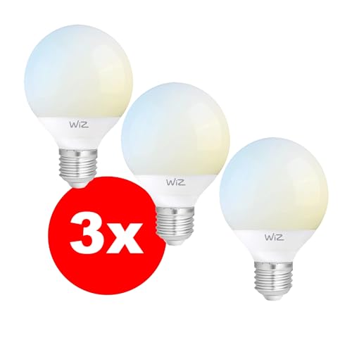 REV LED-Leuchtmittel WiZ SPARSET - E27, 12W, 2.700-6.500K, WLAN, App-Steuerung, Alexa & Google-Assistant, 3er Set