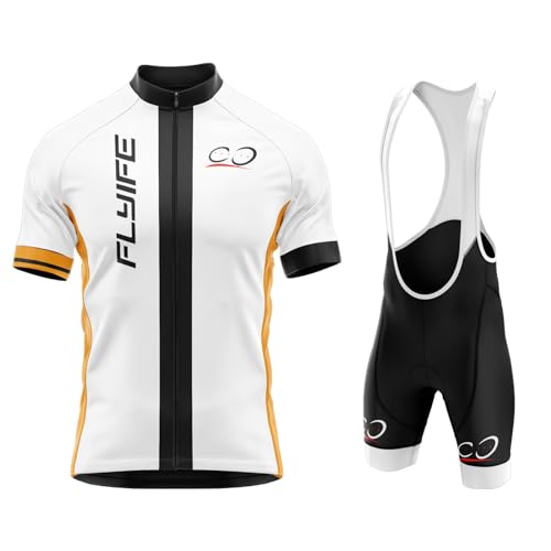 Herren Fahrradtrikot, kurzärmliges Set mit 9D-Gel-gepolsterten Shorts, Sport Professionelle benutzerdefinierte Profi-Team Radsport-Kits (TYP-8,5XL)