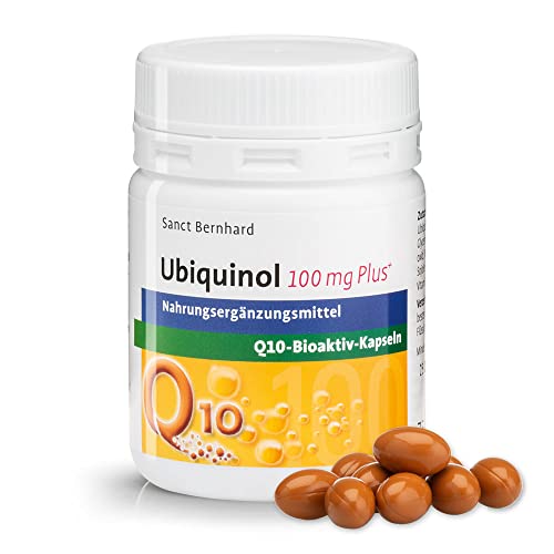 Sanct Bernhard Ubiquinol 100 mg Q10-bioaktiv-PLUS-Kapseln, mit 100 mg Ubiquinol (Kaneka QH™) pro Kapsel, 75 Kapseln