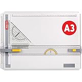 Aristo AR7033 Geo-Board Zeichenplatte (Format: A3, schlagfester Kunststoff, inkl. Schnellzeichendreieck AR7090) weiß