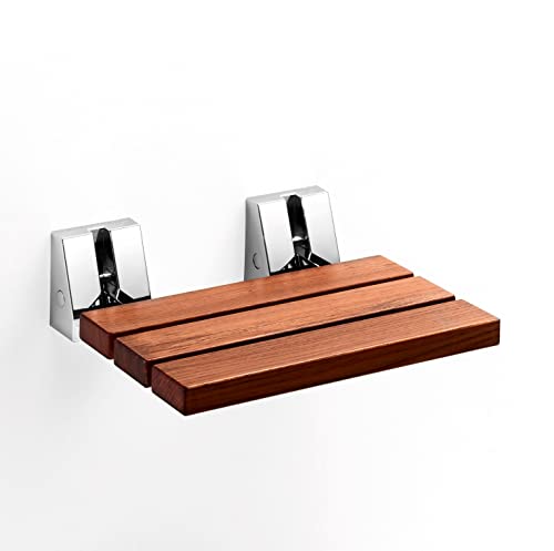 Lineabeta Toilettensitz, Serie Scagni, Modell 54720, Edelstahl und Holz, Stahl, Chrom, Einheitsgröße