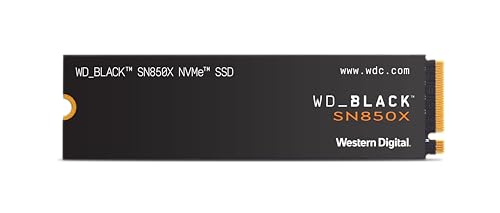 WD_Black SN850X 1TB M.2 2280 PCIe Gen4 NVMe SSD Speicher für Gaming bis zu 7.300MB/s