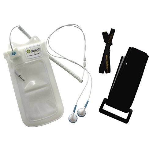 Muvit Waterproof – Telefon Zubehör Pack inklusive Schutzhülle, Kopfhörer Stereo
