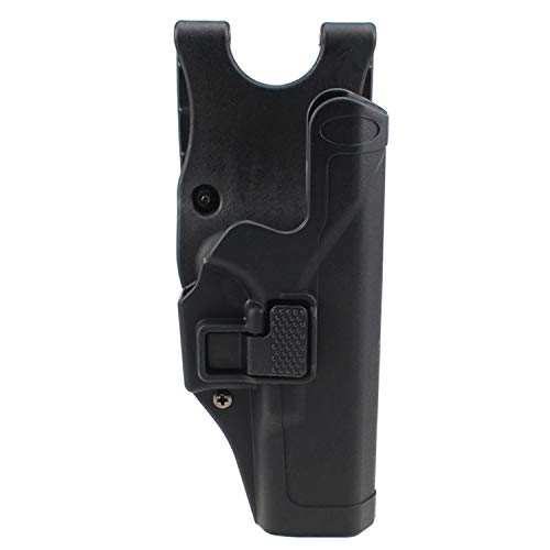 Gexgune Tactical Glock Militärische Verschleierung Stufe 2 Rechtshänder Paddel Gürtel Pistole Pistolenhalfter für Glock 17 19 22 23 31 (Schwarz)