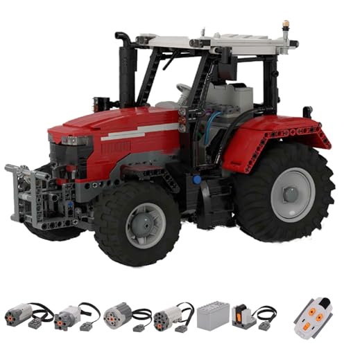 FMBLDM Technik Ferngesteuert Mechanischer Traktor Bausteine Spielzeug Erweiterbar Farm Traktore ModellBauset mit 4 Motoren, F¨¹r Erwachsene Und Kinder Ab 14 Jahren (1220Teile)
