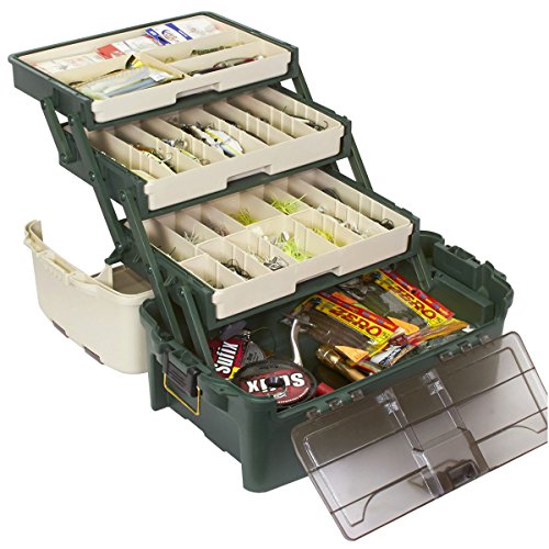 Plano Hybrid Hip Tackle System, Einheitsgröße, Weiß und Grün, Premium Tackle Storage with Removable Drawers, Fits StowAway Utility Boxes, Storage for Fishing