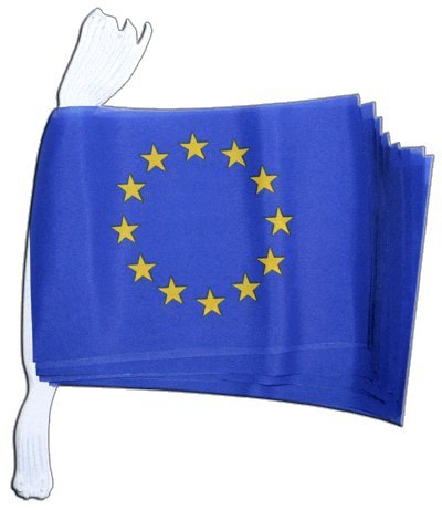 Flaggenfritze® Fahnenkette Europäische Union EU, Länge 5,9 m