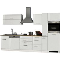 Küchenzeile »Mailand«, mit E-Geräten, Gesamtbreite: 330cm