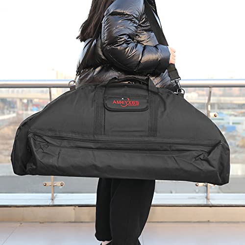 SHARROW Compoundbogen Tasche Bogentasche 95-115cm Oxford zum Bogenschießen (Schwarz, 115cm /45.3 inch)