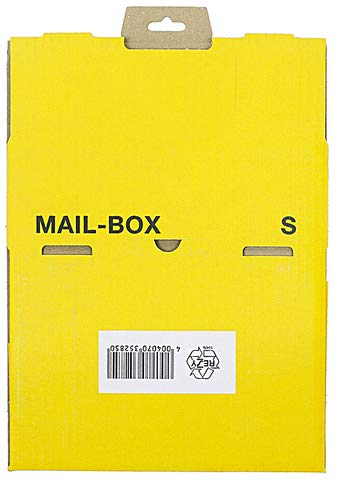 Mail-Box S, gelb, 249x175x79 mm Versandkarton Postversandkarton 20 Stück