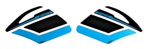 BIKE-label Seiten Tankpad 3D Blau kompatibel mit Yamaha MT-125 Icon Blue X800901VA