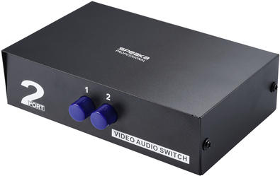 SpeaKa Professional 2+1 Port Cinch-Audio-Switch mit Audio-Ports (SP-11175216)