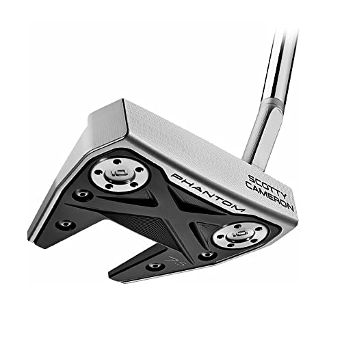 Titleist Unisex Erwachsene Phantom X 7.5 Golf PUTT, Chrome/schwarz, 34"