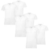 6 er Pack Levis 200SF V-Neck T-Shirt Men Herren Unterhemd V-Ausschnitt, Farbe:300 - White, Bekleidungsgröße:S
