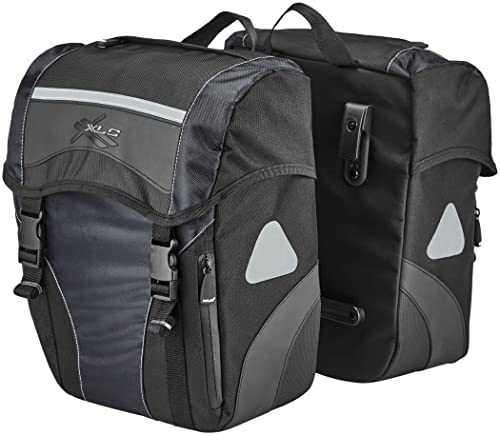 XLC Unisex - Erwachsene Einzeltaschenset BA-S40, Schwarz Anthrazit, 140x360x290