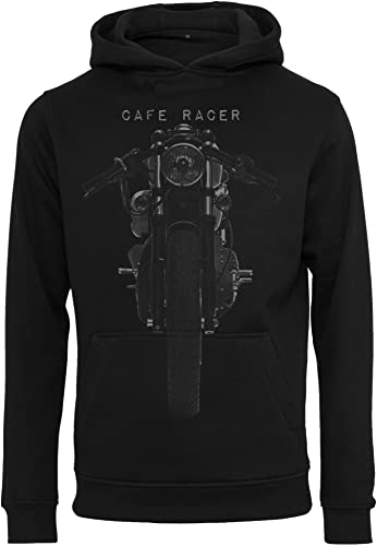 Baddery Biker Hoodie Herren - Cafe Racer - Motorrad Pullover Männer - Geschenk Motorradfahrer - Motorrad Bekleidung Set Zubehör (5XL)