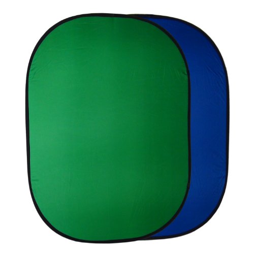 DynaSun Hintergrund Faltreflektor 2-in-1 Reflektor faltbar, 150 x 200 cm, XXL und Tasche blau/grün