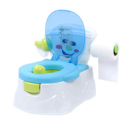 Töpfchen-Trainingssitz Kleinkind-Toilettensitz Baby-Trainingstoilette Töpfchen-Urinal-Trainerstuhl für Kinder Kleinkinder PP (Blau)