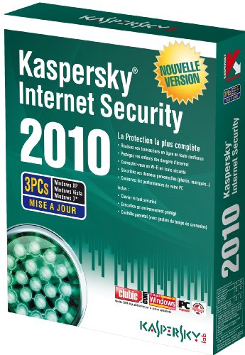 Kaspersky internet security 2010 - mise à  jour (3 postes, 1 an) [Import]