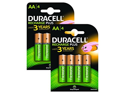 Duracell Wiederaufladbare Batterien AAA, 8 Stück
