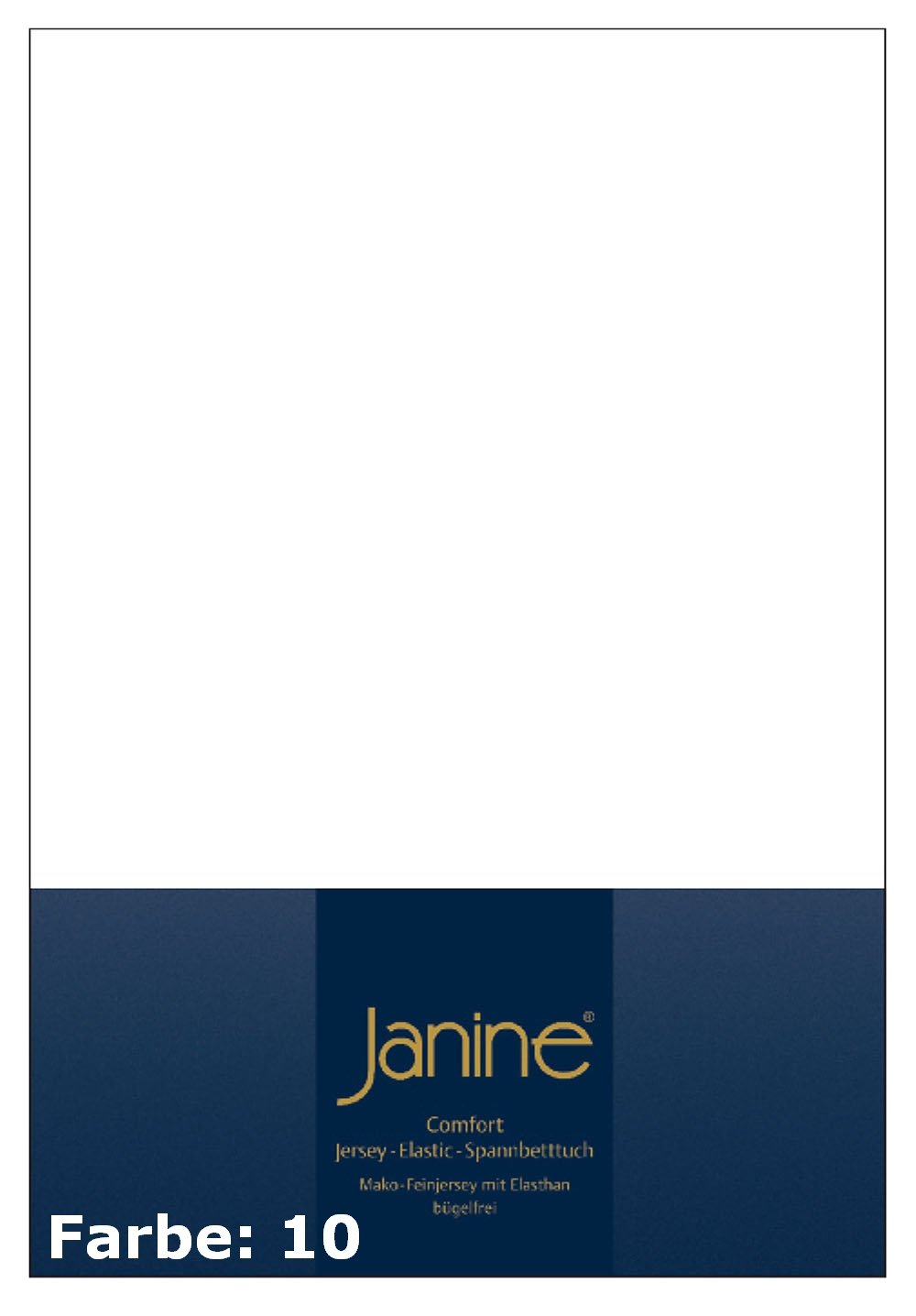 Janine Spannbetttücher Elastic 5002 weiß - 10 100x200 cm