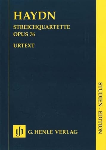 Streichquartette Heft X op. 76 Nr. 1-6. Studien-Edition