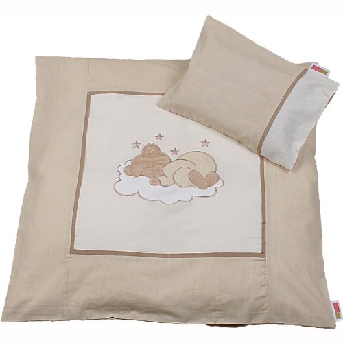Bettwäsche/Wickelauflagenbezug Sleeping Bear, Farbe:Rosa