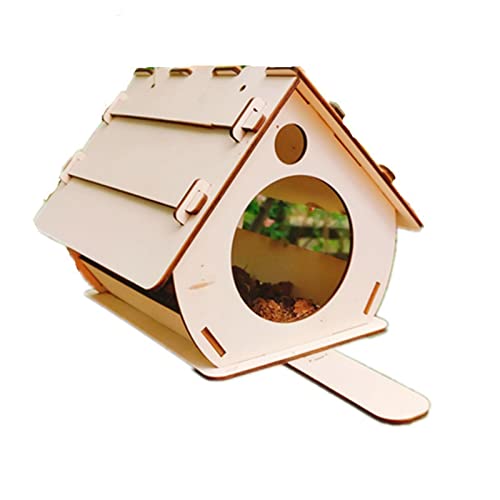Vogelhaus aus Holz, zum Aufhängen im Freien, 32,6 x 20,9 x 17,7 cm, einfach zu montierendes Vogelhaus