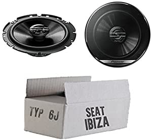 Lautsprecher Boxen Pioneer TS-G1720F - 16cm 2-Wege Koax Koaxiallautsprecher Auto Einbausatz - Einbauset für Seat Ibiza 6J - JUST Sound Best Choice for caraudio