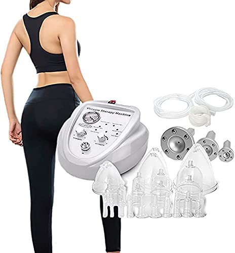 TOTLAC Vakuum-Schröpfmassagegerät, Schröpftherapie-Sets, hautstraffende Schröpftherapie-Schönheitsmaschine, einstellbare Vakuum-Brustmassage-Maschinenpumpe für Zuhause für Frauen für Gesicht Gesäß