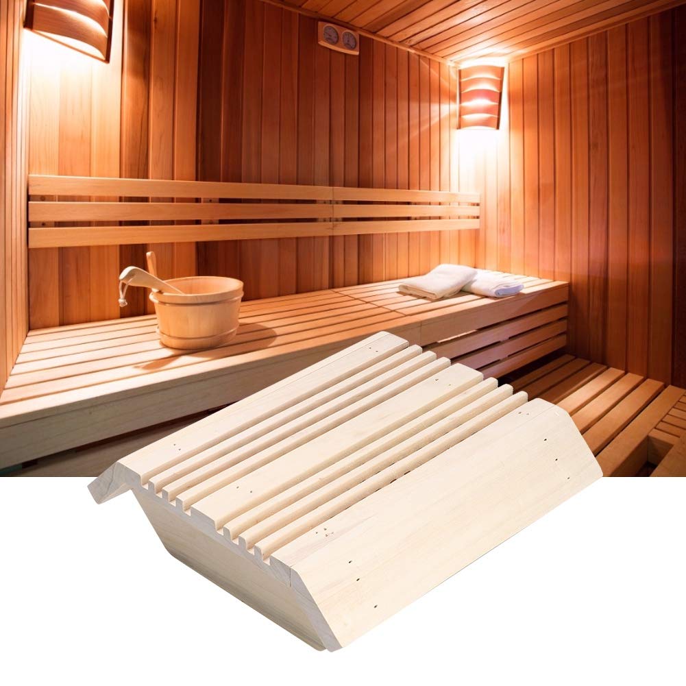 Mumusuki Saunaraum Square Wood Corner Lampenschirm Licht Abdeckung Vertical Slat Light Shade Sauna Zubehör