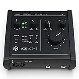 IK Multimedia AXE I/O ONE, Kompaktes USB-Gitarren-Audio-Interface mit einstellbarer Eingangsimpedanz für erweiterte Klanggestaltung. USB-C-Anschluss. TONEX SE und AmpliTube 5 SE im Lieferumfang