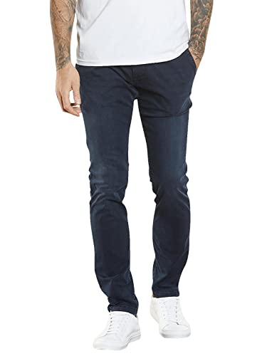 emilio adani Herren Jeans Chino, 34675, Blau in Größe 30/32